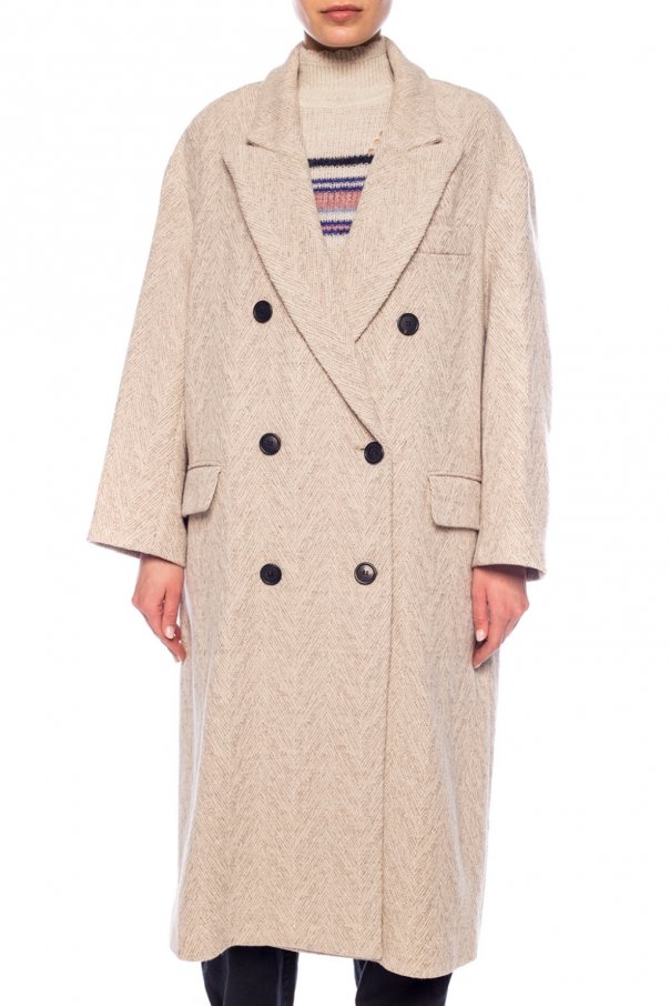 【送料&関税込】Marant Atoile Double-breasted Coat Double Take | Isabel Marant Etoile Wool Peacoat $149.90 CAD
